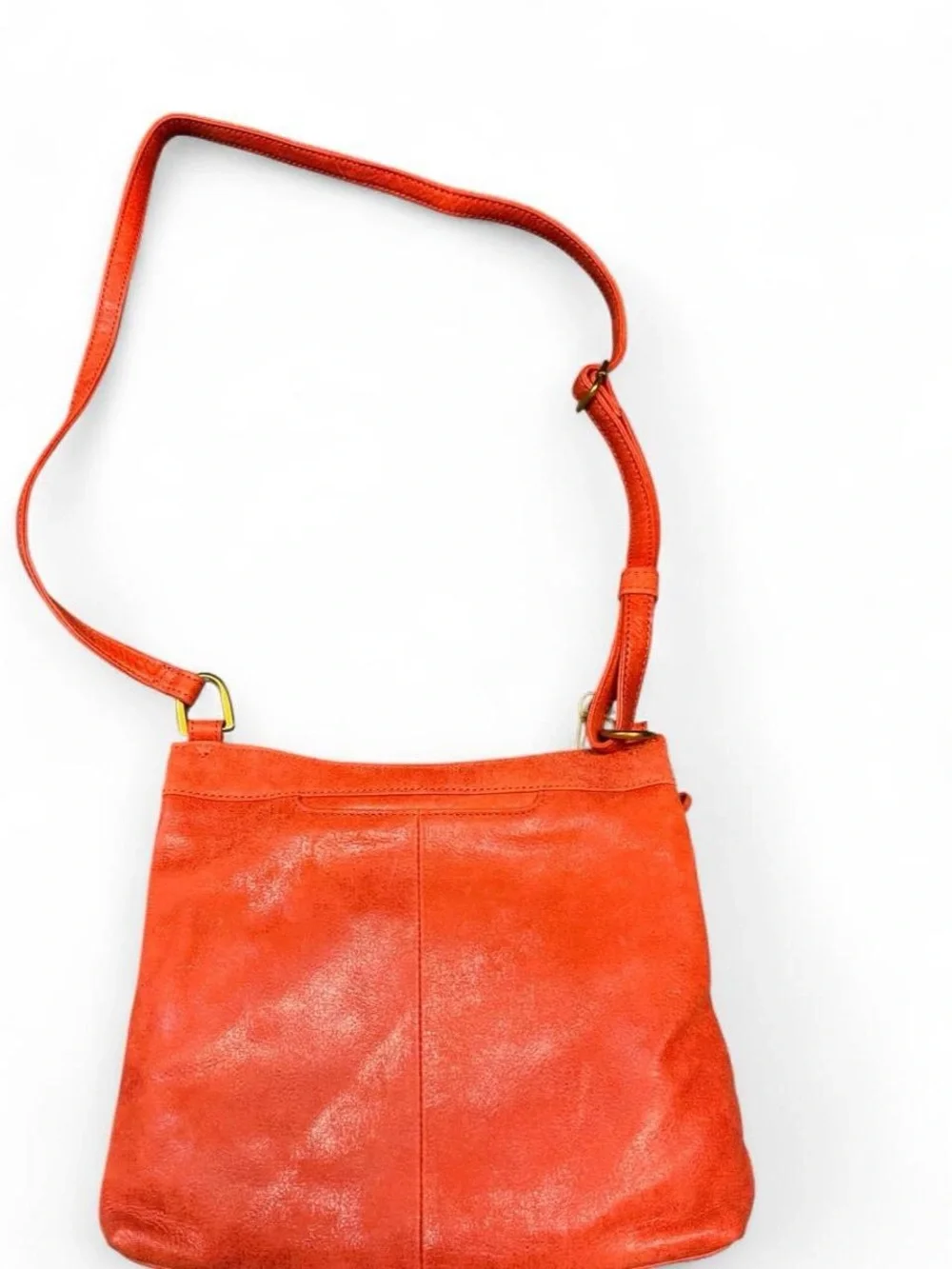 HOBO Slim Leather Crossbody Bag - Bright Orange